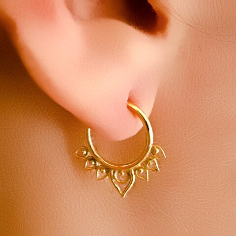 Lotus Flower Septum Ring (code: S10)