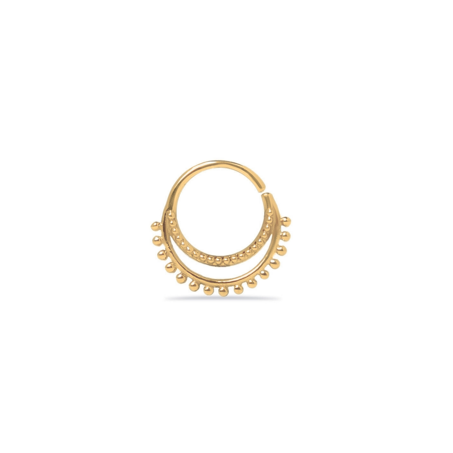 Two-Layered Dots Nose Ring (Code: NL11)