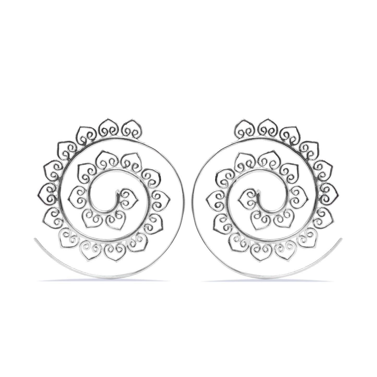 Spiral Lotus Earrings (Code: EB46)