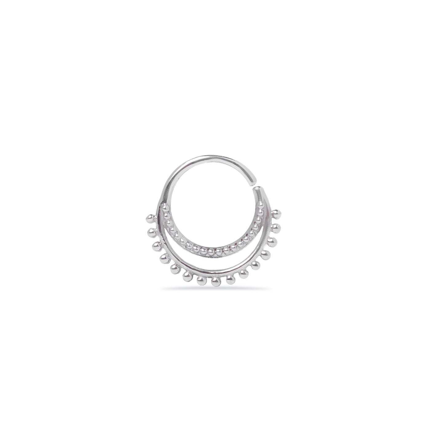Two-Layered Dots Nose Ring (Code: NL11)