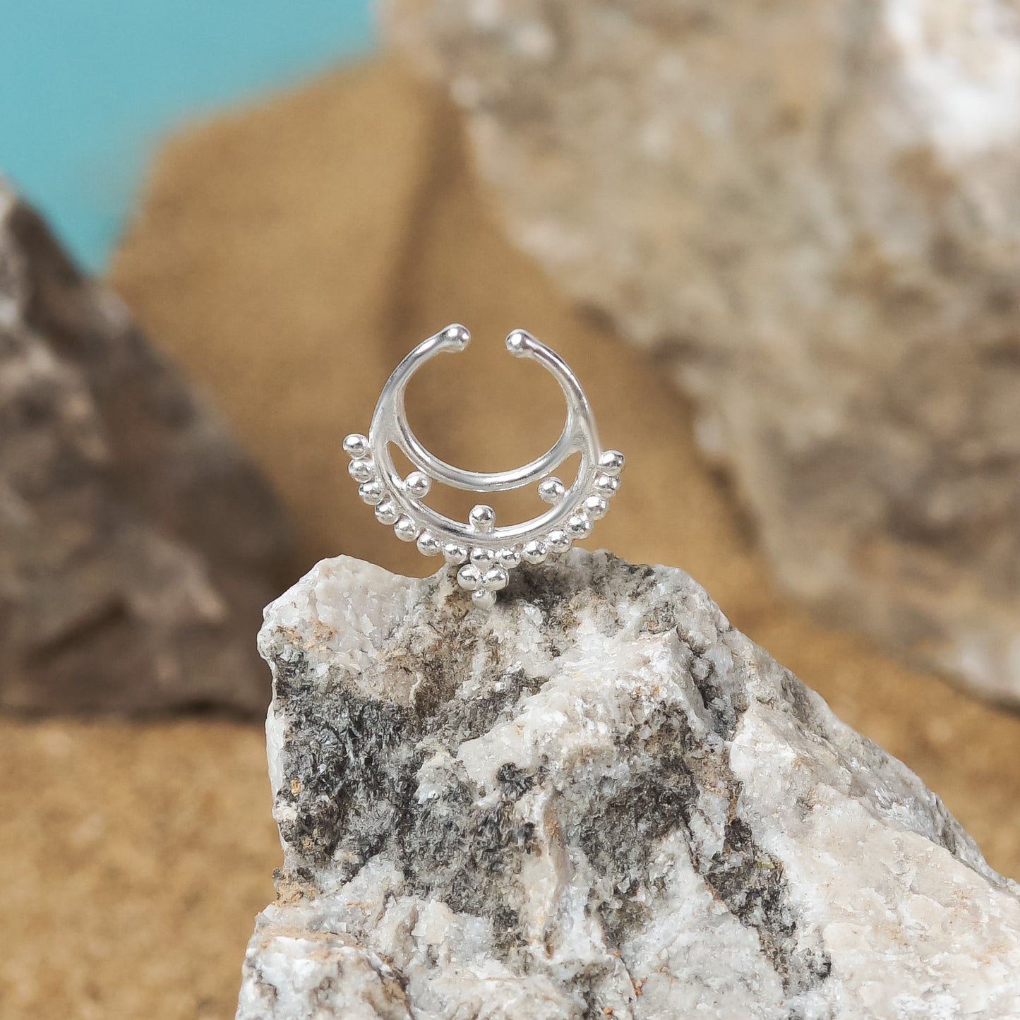 Tribal Dots Fake Septum Piercing (code: SF2)