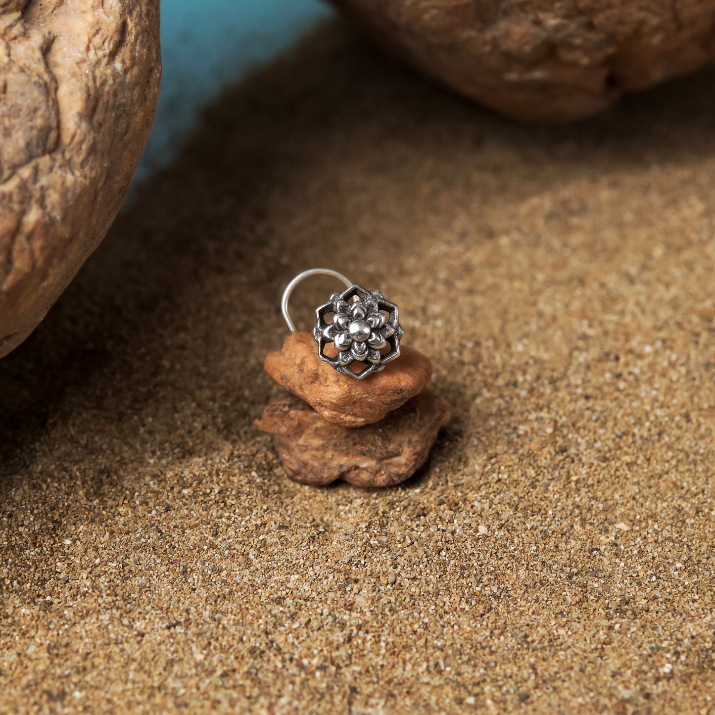 Lotus Flower Nose Stud (Code: NS27)