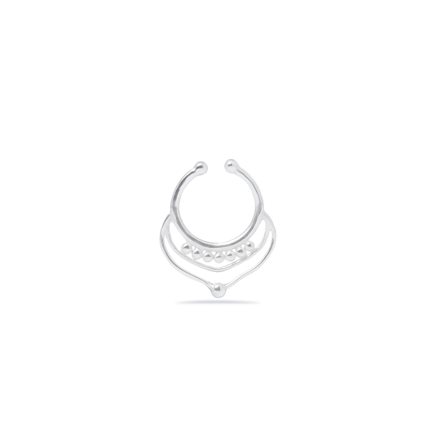 Three-Layered Arch And Dot Fake Septum Piercing (code: SF31)
