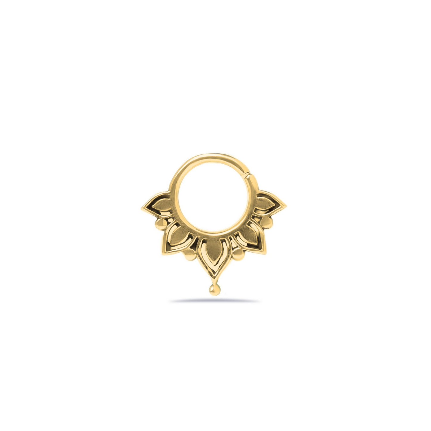 Ethnic Lotus Septum Ring (code: G25)
