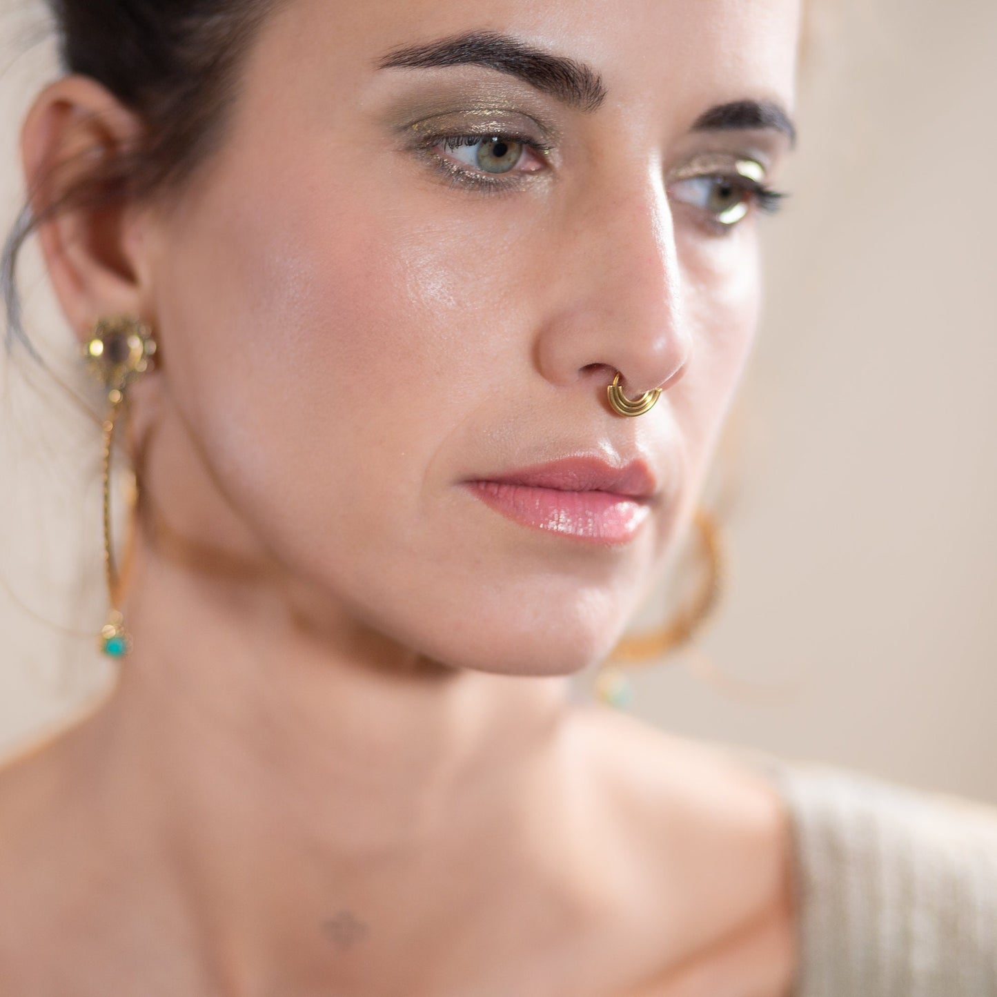 Stacked Clicker Septum Ring (code: CLK1)