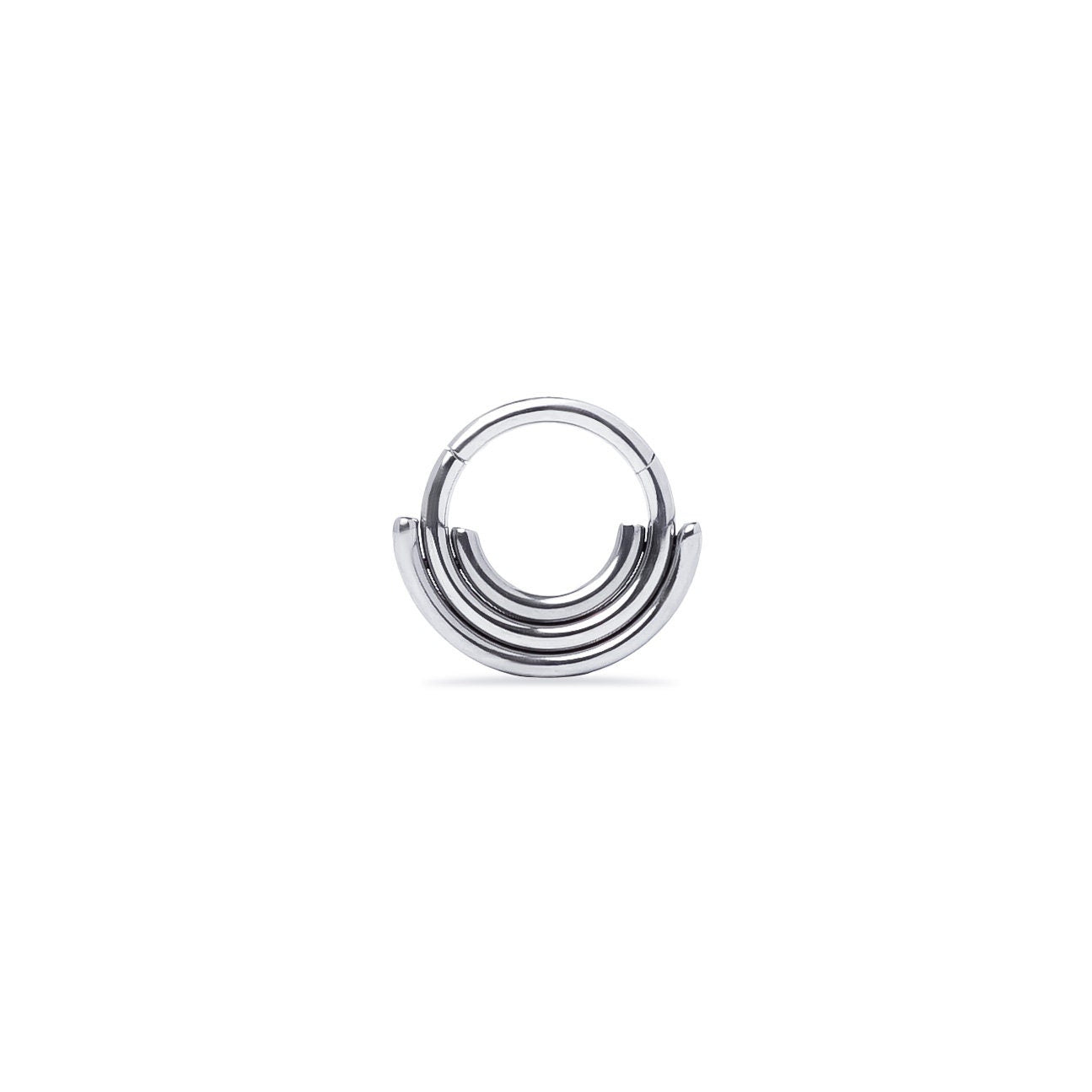 Stacked Clicker Septum Ring (code: CLK1)