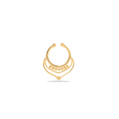 Three-Layered Arch And Dot Fake Septum Piercing (code: SF31)