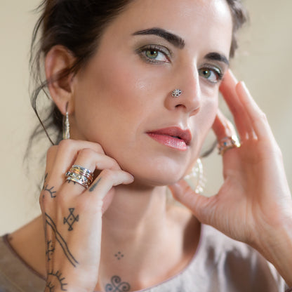 Lotus Flower Nose Stud (Code: NS27)