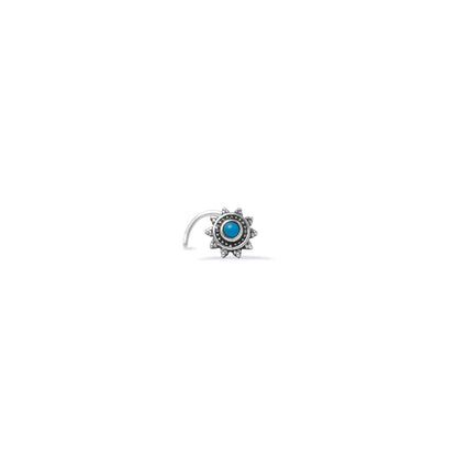 Mandala With Gemstone Nose Stud (Code: NS37)