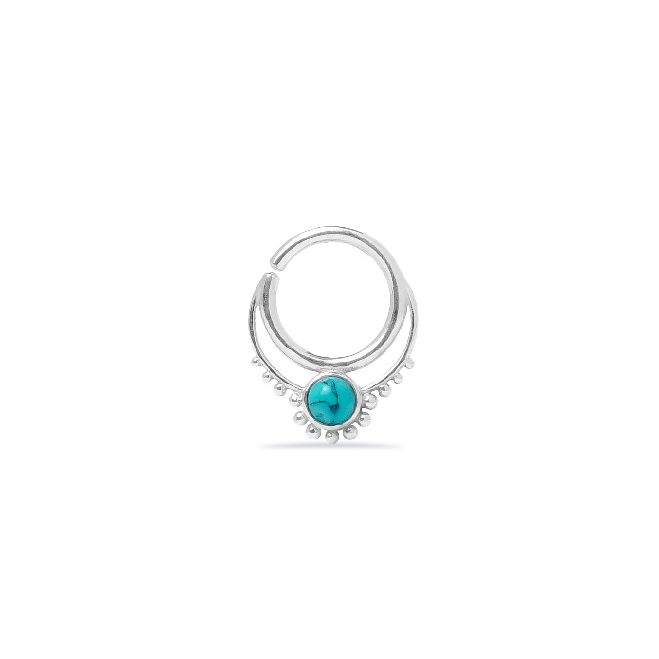 Turquoise/Green Onyx Septum Ring (code: S35)