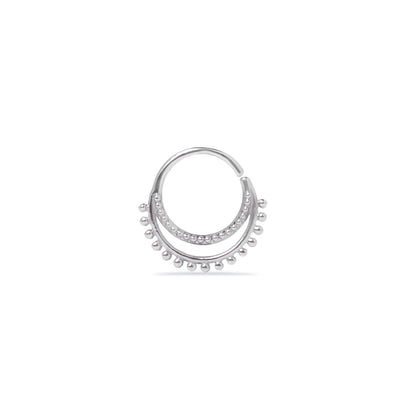 Two-Layered Dots Nose Ring (Code: NL11)