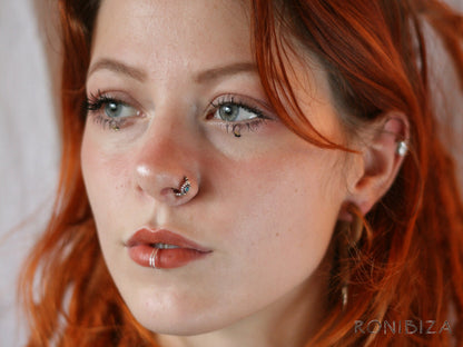 Opal Flower Nose Ring (Code: NL26)