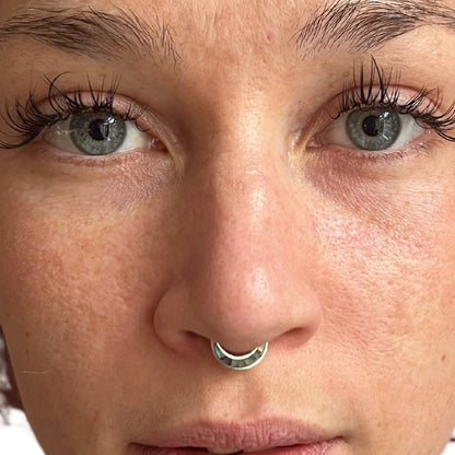 Paua shell Septum Ring (code: S38)