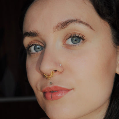 Arches And Dots Septum Ring (code: S12)