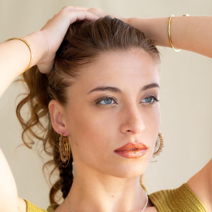 Spiral Lotus Earrings (Code: EB46)