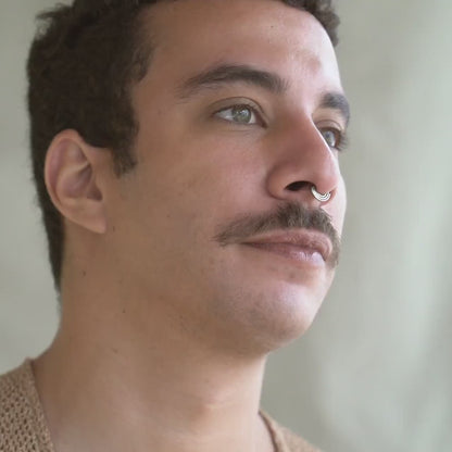 Stacked Clicker Septum Ring (code: CLK1)