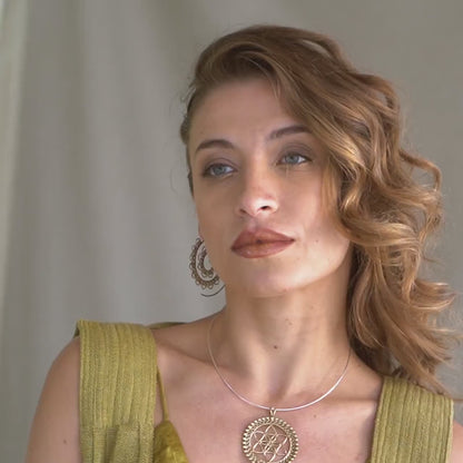 Spiral Lotus Earrings (Code: EB46)