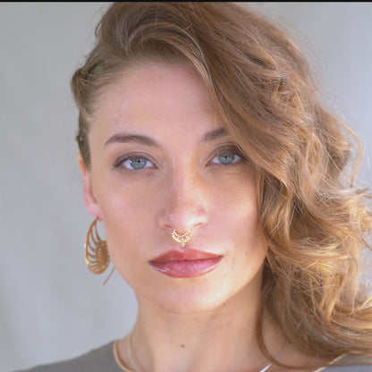 Tribal Dots Fake Septum Piercing (code: SF2)